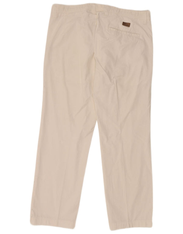 Pantaloni chino drepți pentru bărbați Gas W36 L29 Bumbac alb