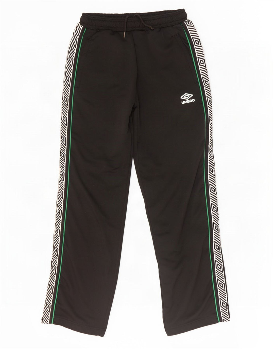 Pantaloni de trening grafic pentru bărbați Umbro, mari, negru, poliester color bloc
