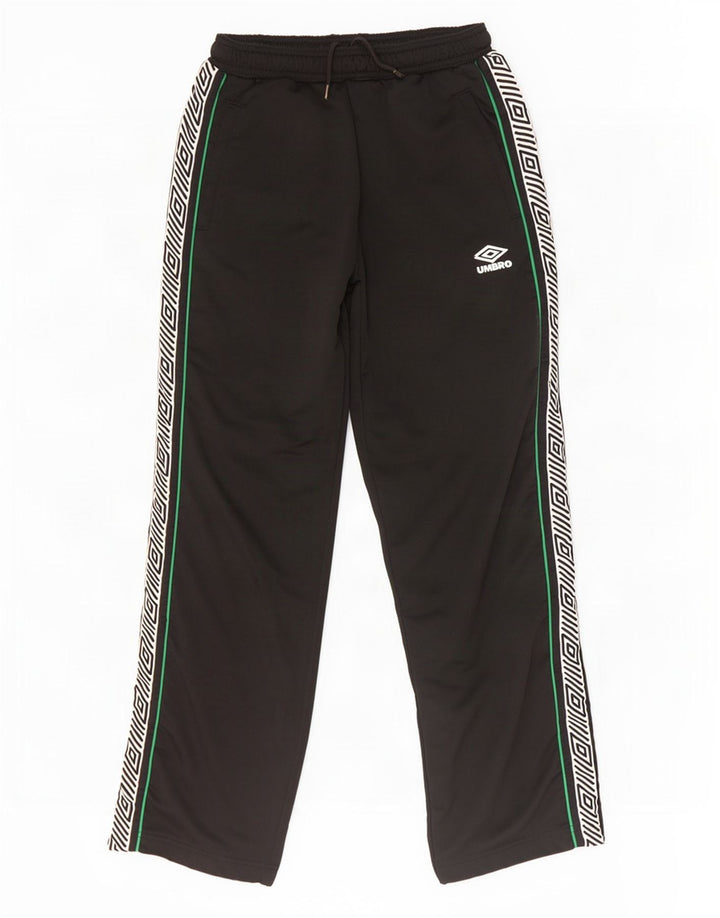 Pantaloni de trening grafic pentru bărbați Umbro, mari, negru, poliester color bloc