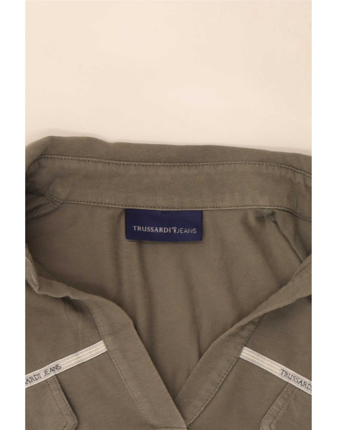 Tricou polo pentru femei Trussardi UK 14 mare gri