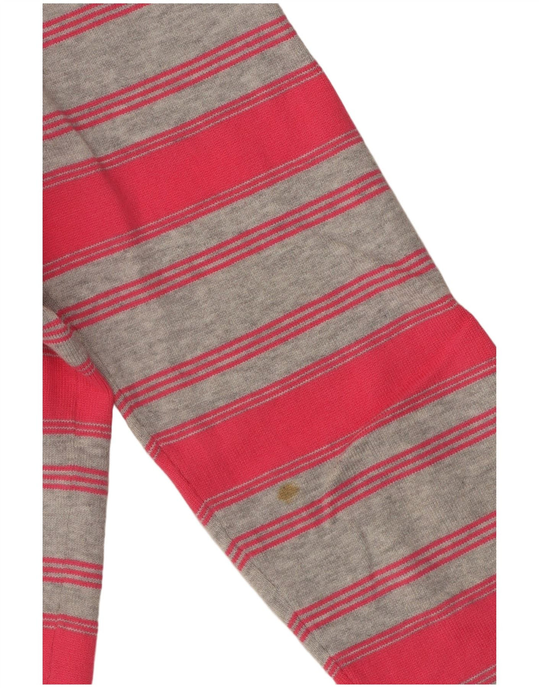 TOMMY HILFIGER Pulover cu decolteu în V pentru femei UK 12 Roz mediu cu dungi