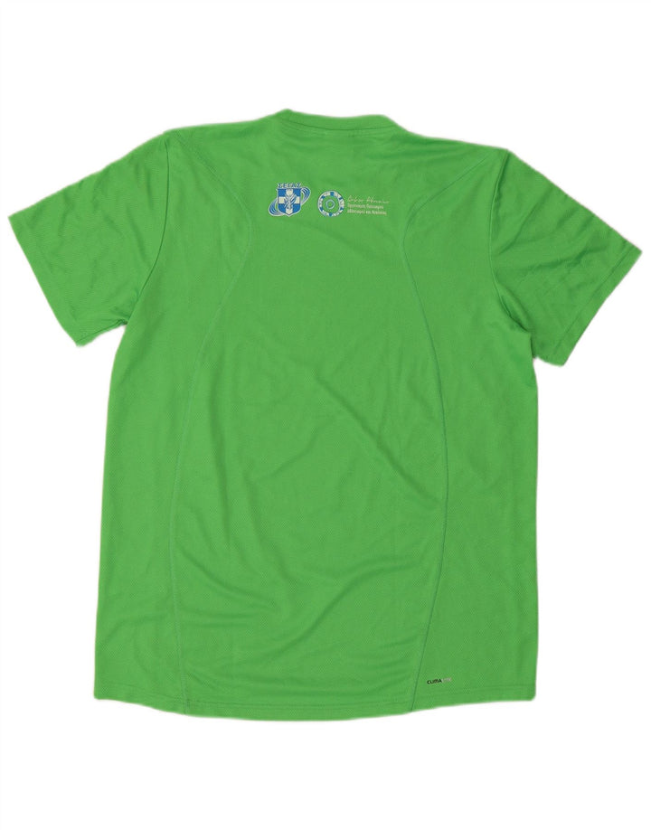 Tricou grafic Adidas pentru bărbați Aohna Top Poliester verde mediu