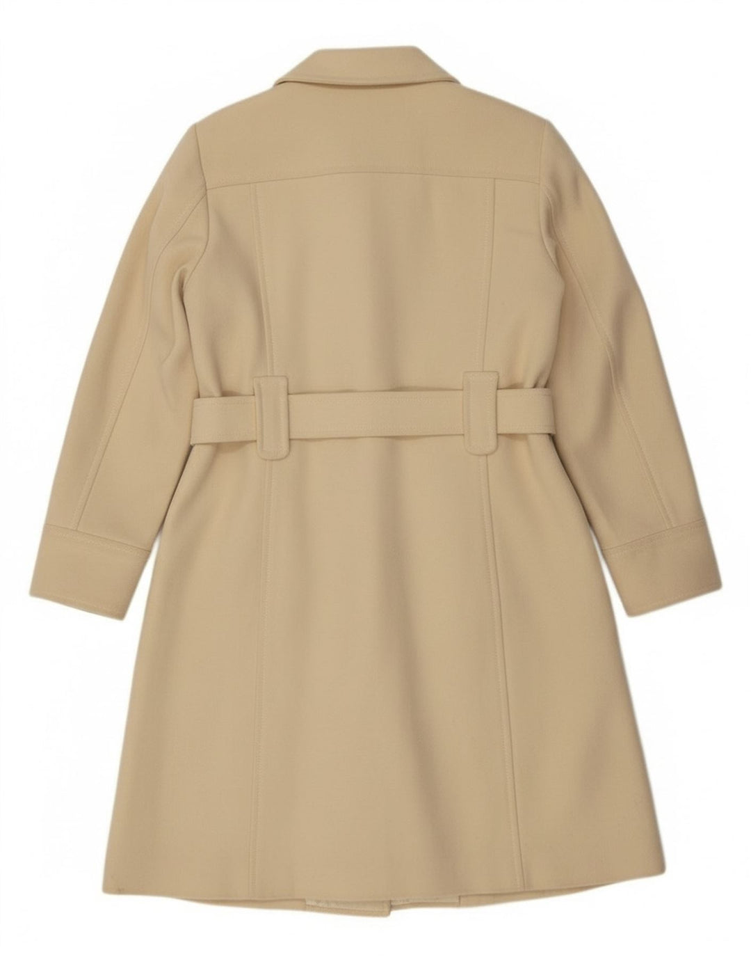 Palton dublu pentru femei Benetton IT 44 Lână alb cadru mediu