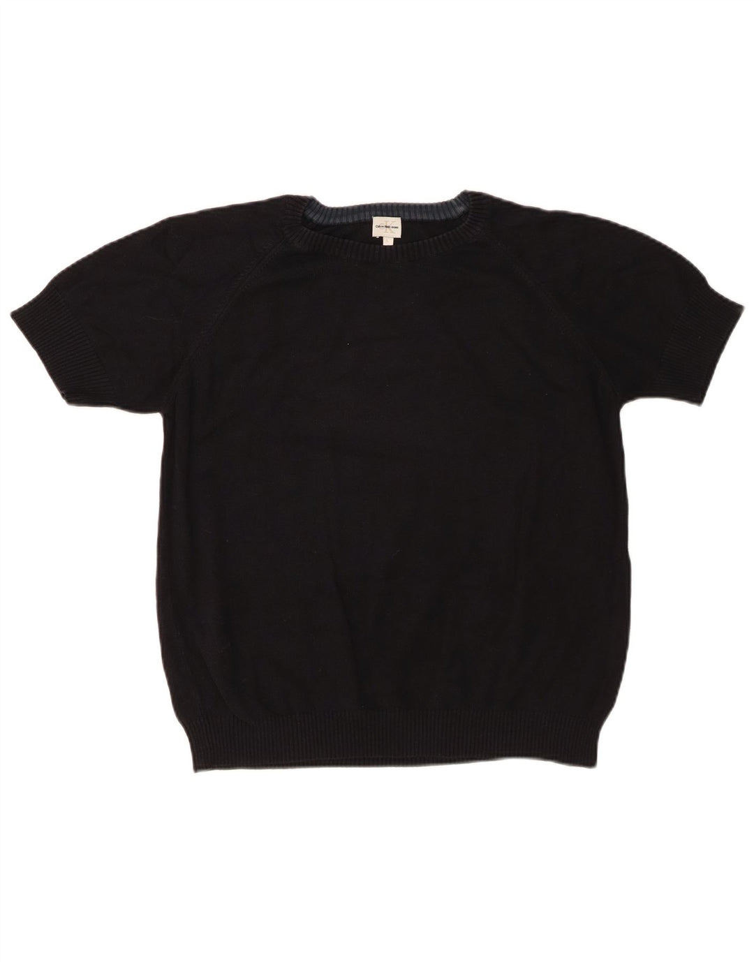 CALVIN KLEIN Pulover pentru damă cu decolteu rotund UK 16 Large Negru