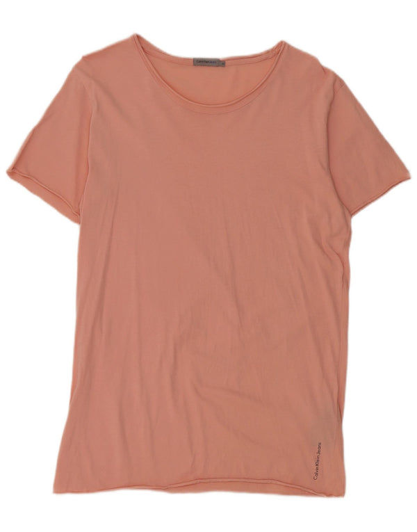 Calvin Klein Jeans Tricou pentru femei Top UK 14 Medium Pink Bumbac