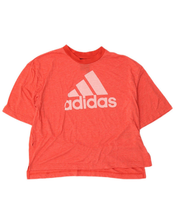 Tricou grafic Adidas pentru femei Top UK 12/14 Poliester roșu mediu