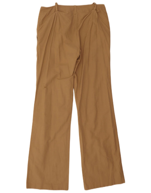 Stefanel Pantaloni chino Bootcut pentru femei IT 44 Medium W30 L32 Kaki Bumbac