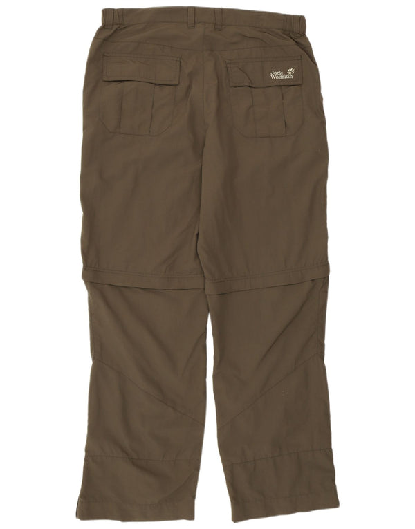 Pantaloni chino drepți pentru bărbați JACK WOLFSKIN L36 L32 Poliamidă verde