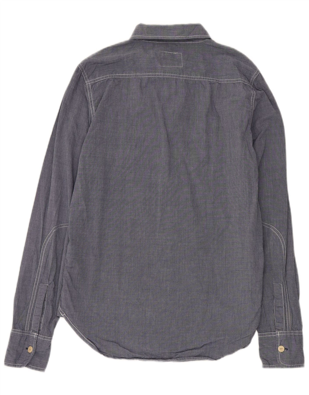 Cămașă pentru bărbați Superdry, bumbac albastru mediu