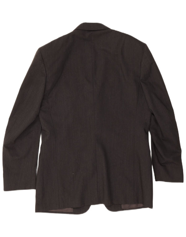 Jachetă pentru bărbați Canali cu 2 nasturi IT 50 Lână neagră mare