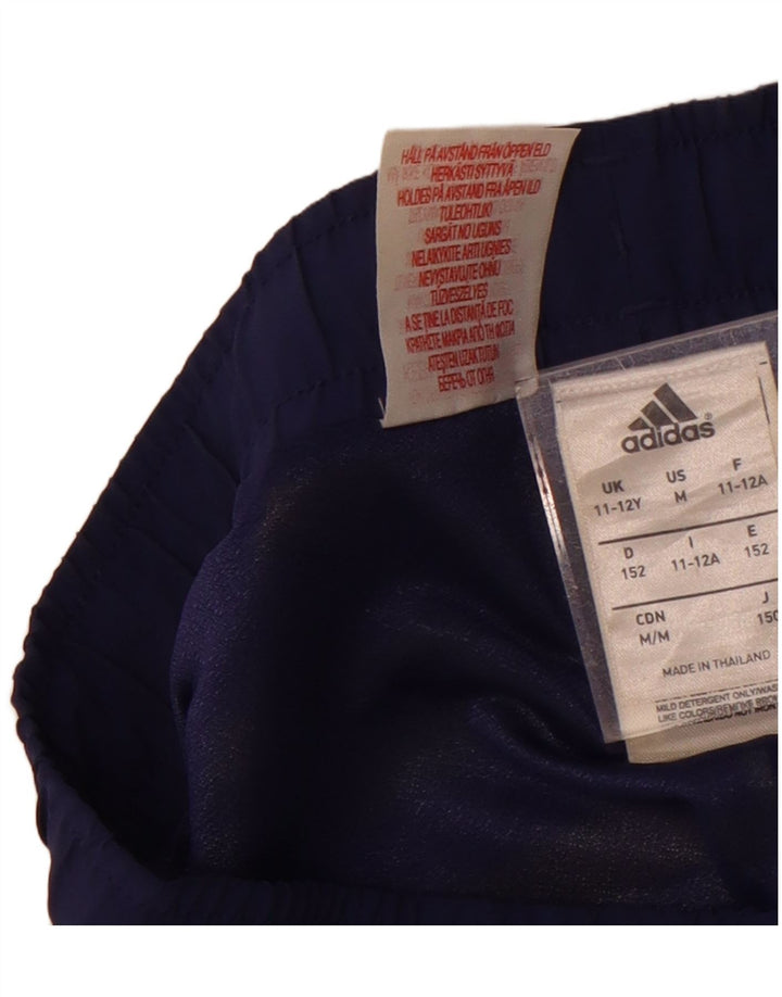 Pantaloni scurți sport adidas băieți 11-12 ani poliester cu dungi multicolore