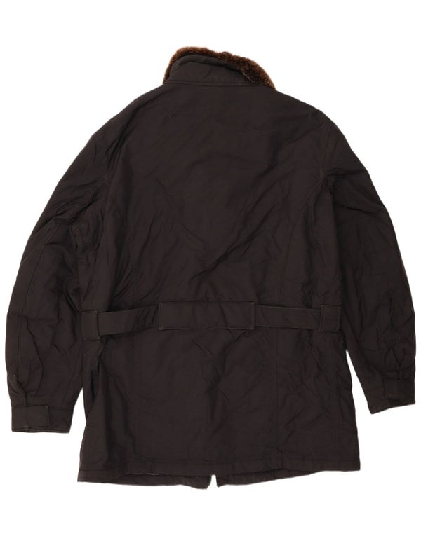 Jachetă Windbreaker pentru bărbați, cu ajustare normală, Marea Britanie 44 2XL, nailon negru