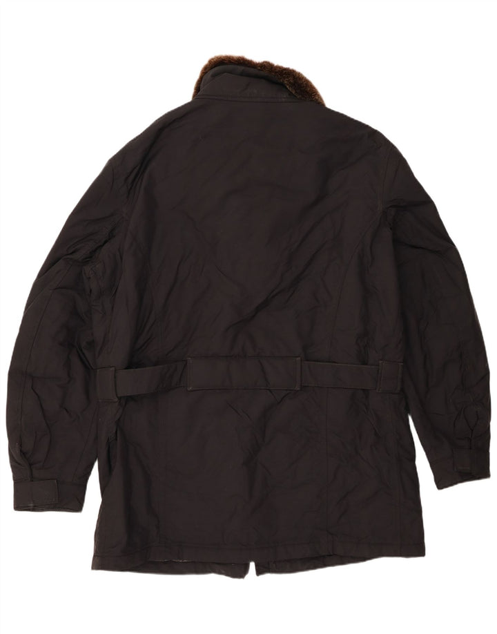 Jachetă Windbreaker pentru bărbați, cu ajustare normală, Marea Britanie 44 2XL, nailon negru