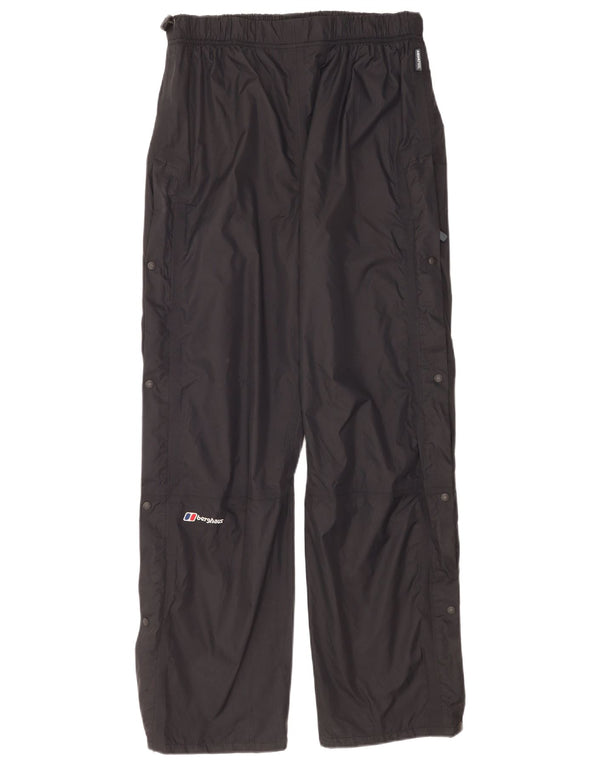Pantaloni obișnuiți impermeabili pentru femei Berghaus UK 16, mare, negru, nailon