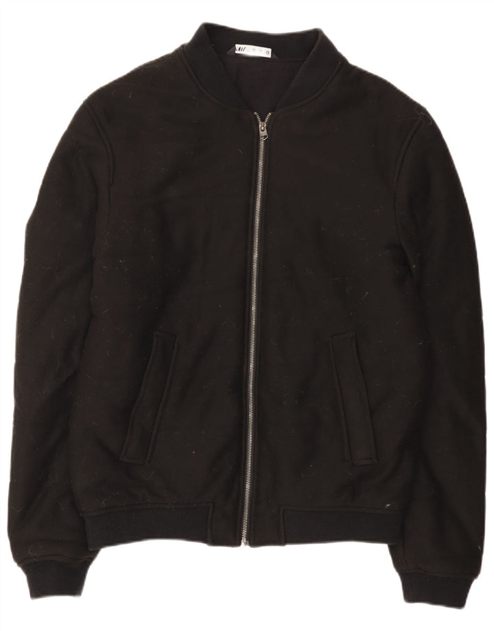 Bomber pentru bărbați Zara UK 40, mare, negru, bumbac