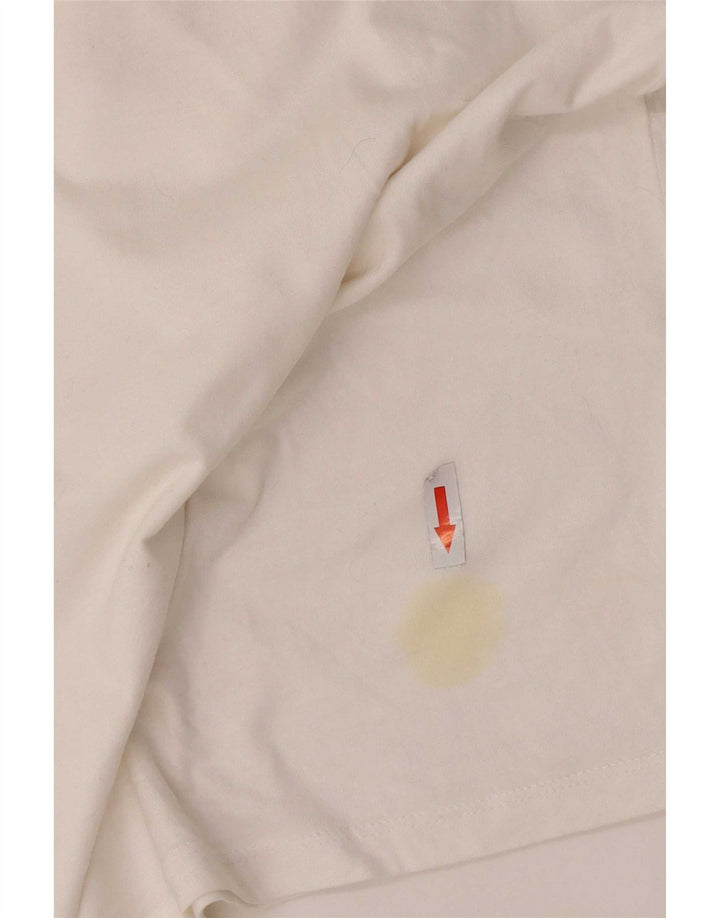 Tricou cu grafic Levi's pentru femei Top UK 8 Small Bumbac alb