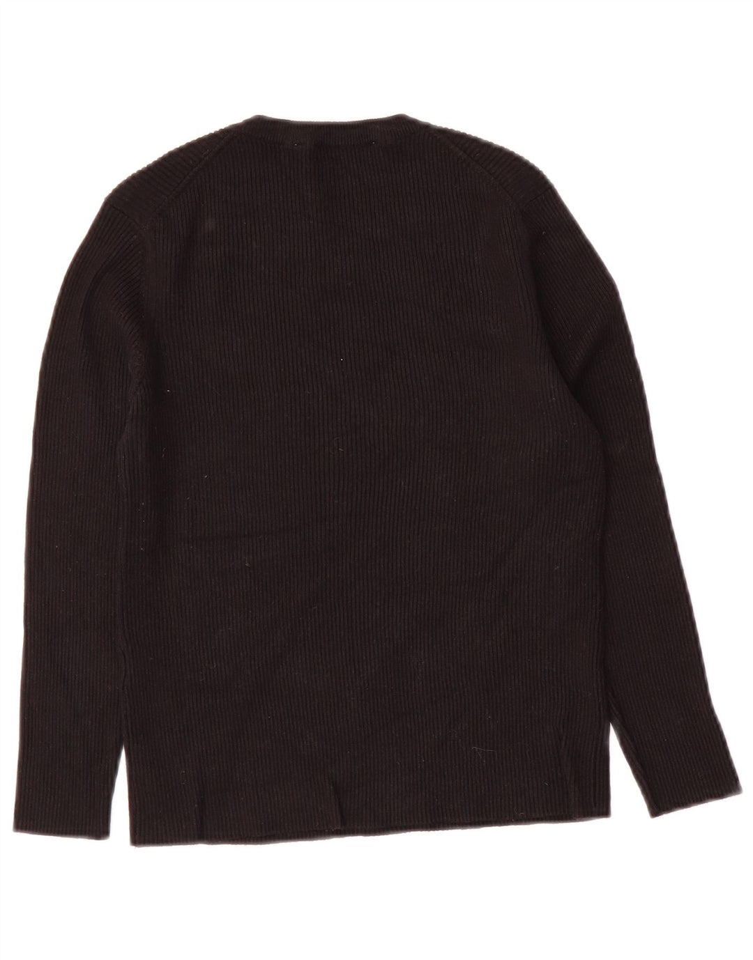 Zara Crop Top mânecă 3/4 pentru femei UK 12 Medium Black Viscose