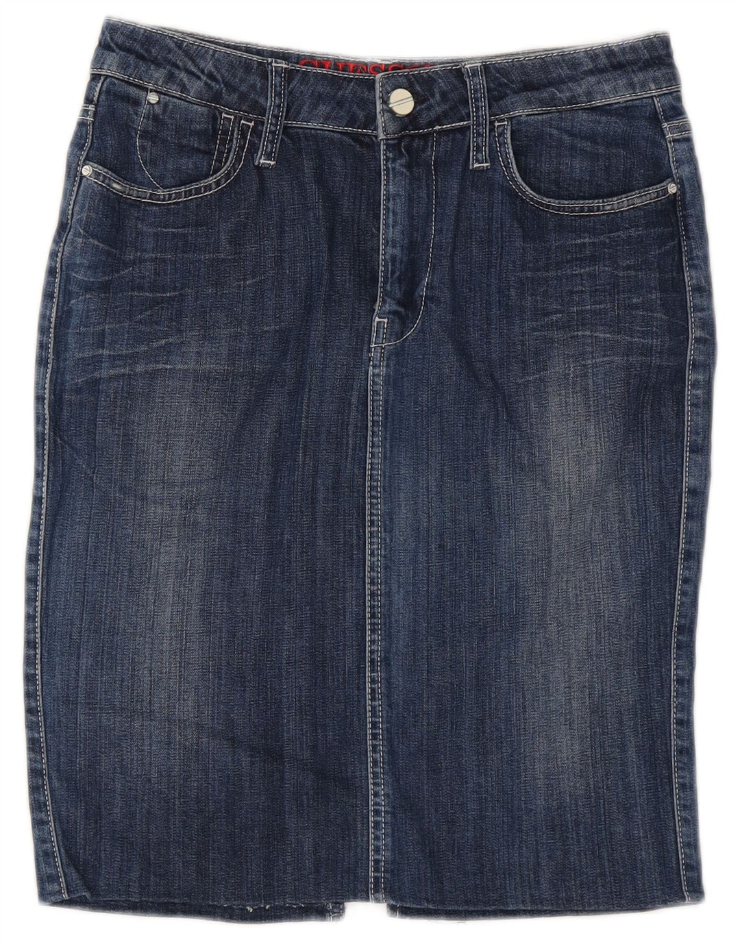 Fusta de blugi pentru femei Guess W28 Medium Blue