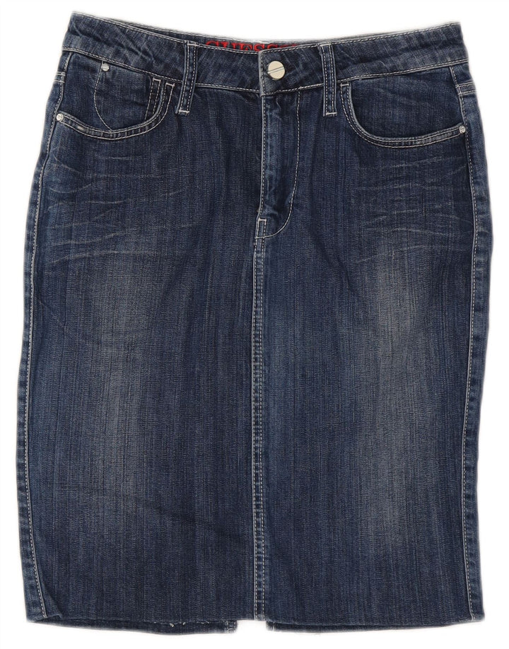 Fusta de blugi pentru femei Guess W28 Medium Blue