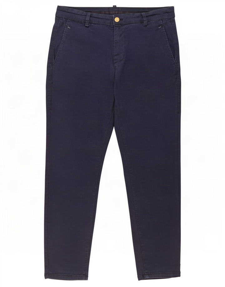 Pantaloni tăiați pentru bărbați Zara EU 40 Mediu L31 L26 Bleumarin