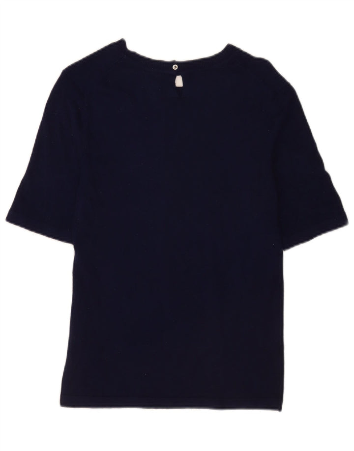 Top tricou pentru femei Zara UK 14 mare bleumarin