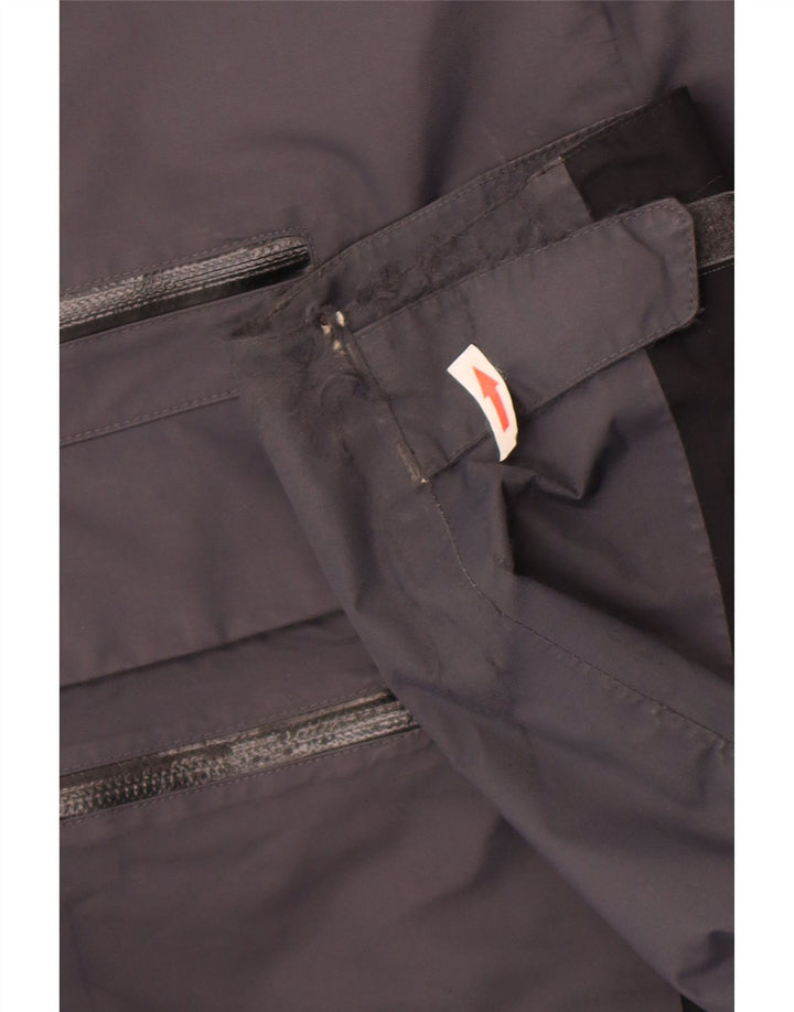 Jack Wolfskin Jachetă de ploaie pentru bărbați Marea Britanie 36/38 Gri mediu Poliamidă color bloc