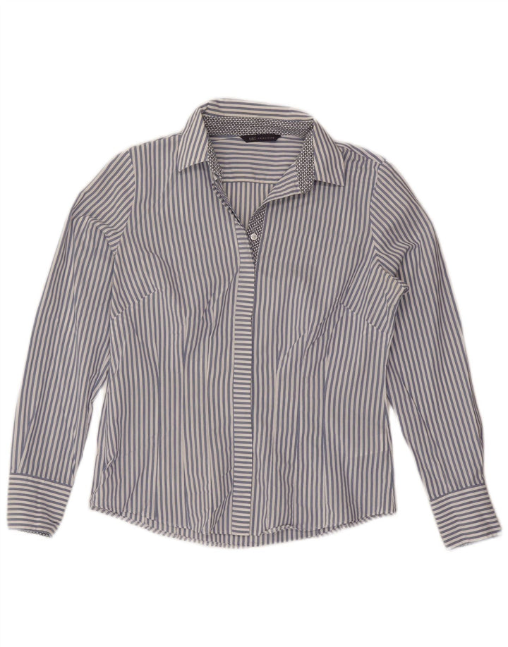 Cămașă pentru femei Marks & Spencer UK 12 Medium bleumarin, bumbac cu dungi