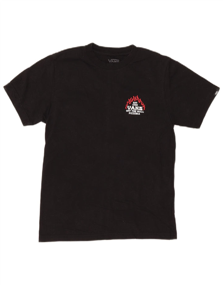 VANS Tricou grafic Classic Fit 10-11 ani Bumbac mediu negru