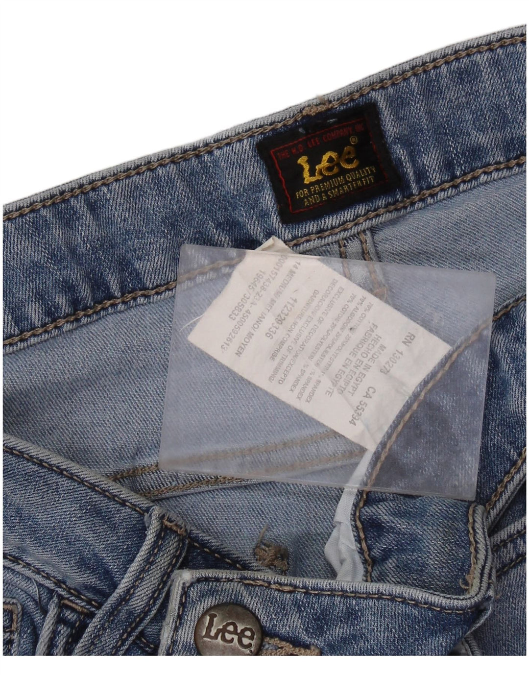 Blugi Capri pentru femei cu talie înaltă Lee US 14 Large W32 L20 Blue Bumbac