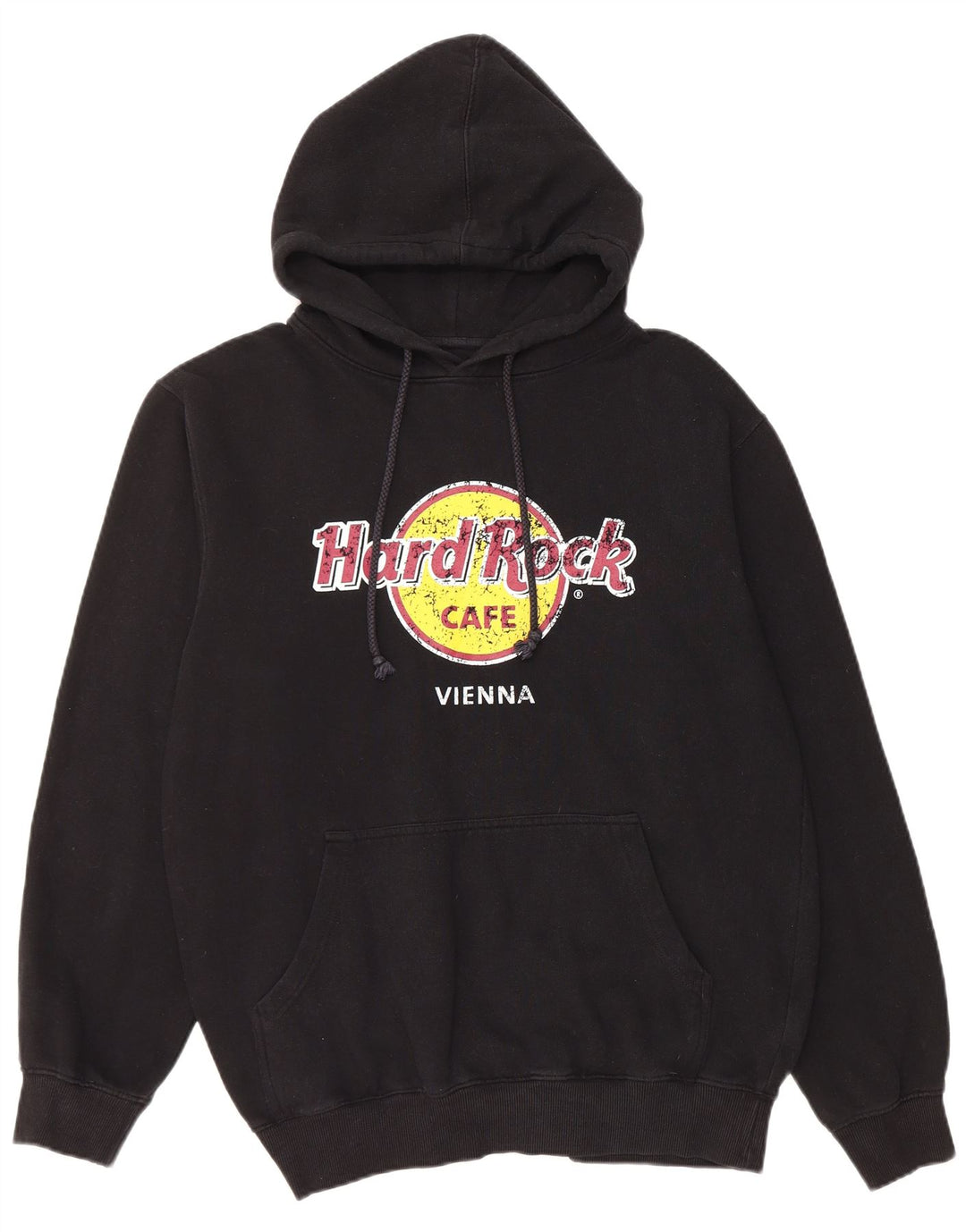 HARD ROCK CAFE Hanorac cu grafic Vienna pentru bărbați, bumbac mare, negru