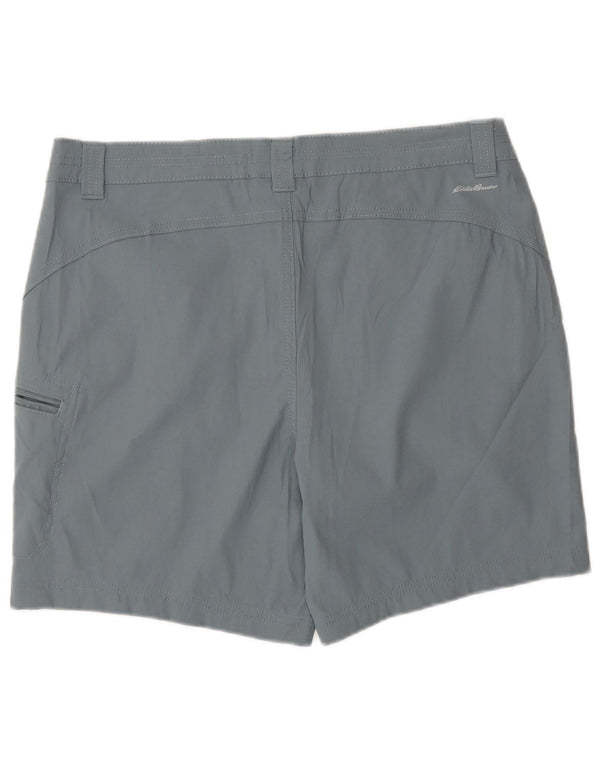 Pantaloni scurti cargo pentru femei Eddie Bauer US 12 Large W34 Gri Nylon Sports