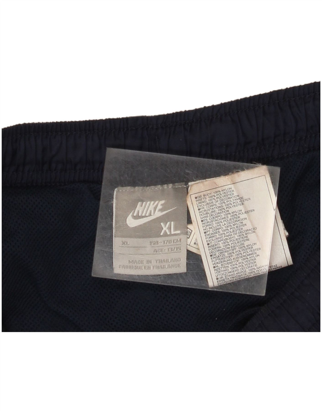 Pantaloni scurti sport NIKE băieți 13-14 ani XL bleumarin nailon color bloc