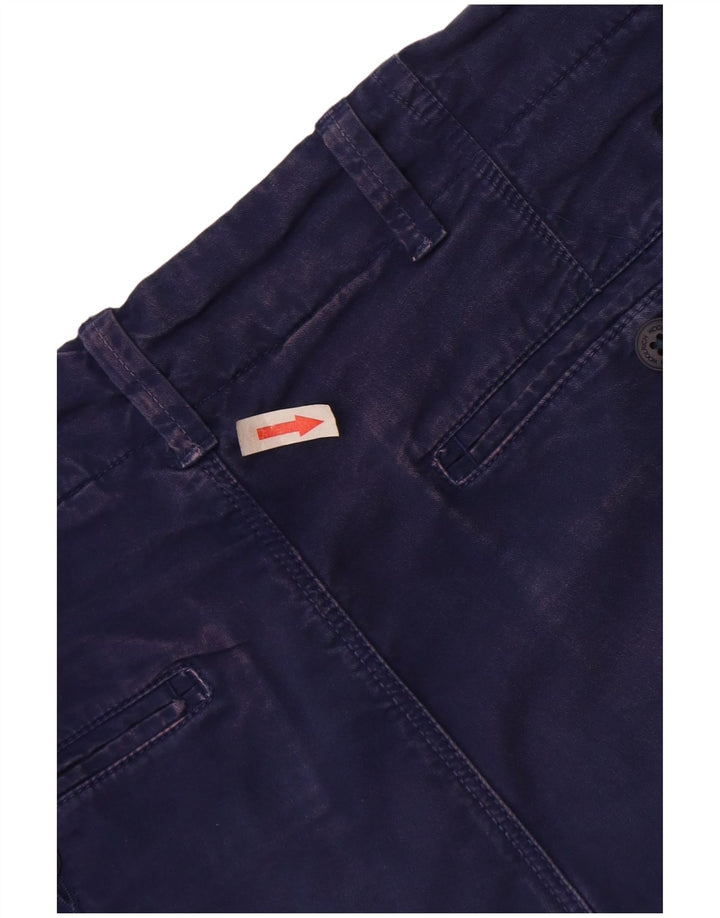 Pantaloni scurți chino pentru bărbați Woolrich W30, bumbac, albastru bleumarin mediu