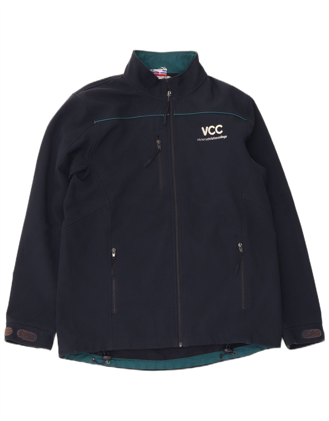 Jachetă Windbreaker pentru bărbați cu grafică Champion UK 38 Poliester bleumarin mediu