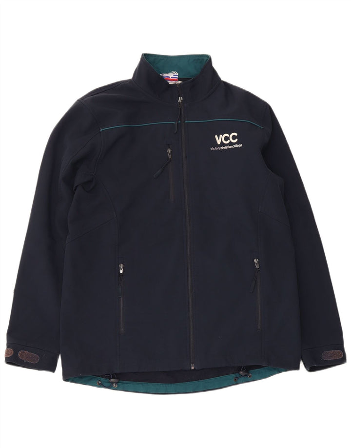 Jachetă Windbreaker pentru bărbați cu grafică Champion UK 38 Poliester bleumarin mediu