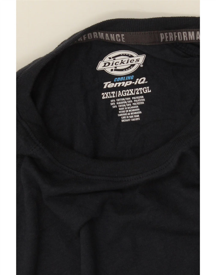 DICKIES Top pentru bărbați cu mânecă lungă 2XL, bumbac bleumarin
