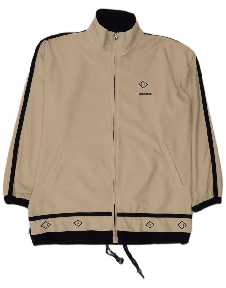 Jachetă de trening pentru bărbați Diadora, bej mediu, color block