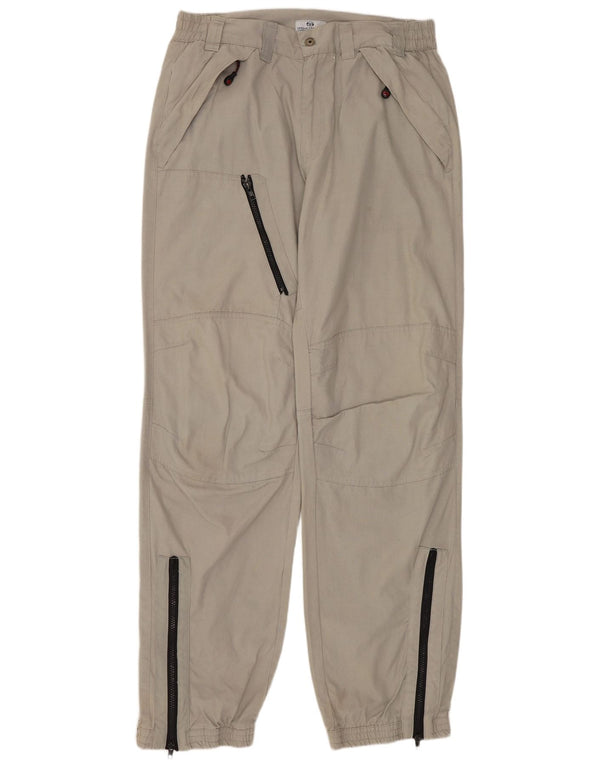 Sergio Tacchini Mens Joggers Cargo Trousers IT 50 Large W34 L32 Beige