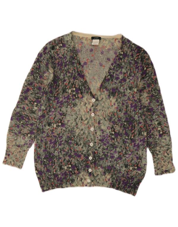 Pulover cardigan pentru femei J. CREW UK 12 Medium Multicolore cu pete