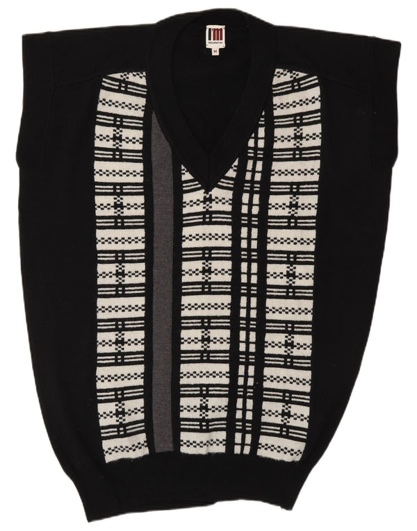 I'M ISOLA MARRAS Vestă cu paragate pentru femei UK 14 Medium Black Striped