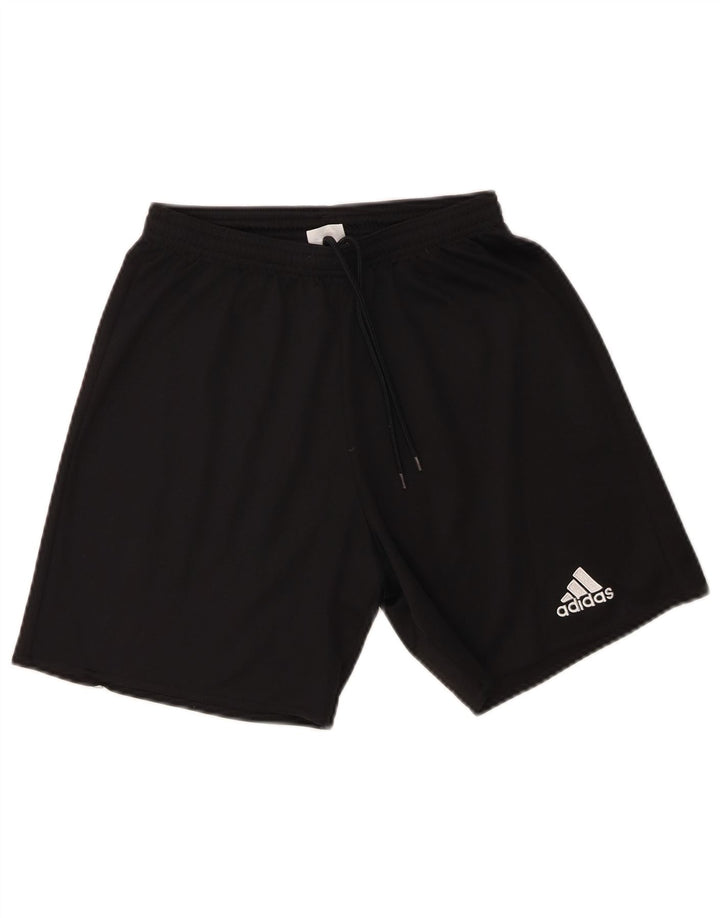 Pantaloni scurți sport adidas Climalite pentru băieți 9-10 ani poliester negru mic