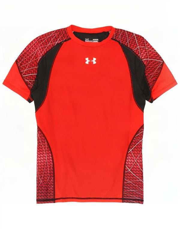 Tricou Under Armour pentru bărbați Heat Gear Top mare roșu Colorblock
