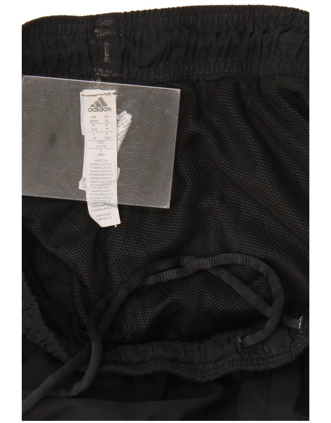 Pantaloni de trening ADIDAS pentru bărbați UK 48/50 XL poliester negru