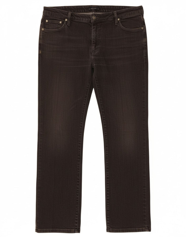 MARLBORO CLASSICS Womens Straight Jeans W34 L29 Grey Cotton