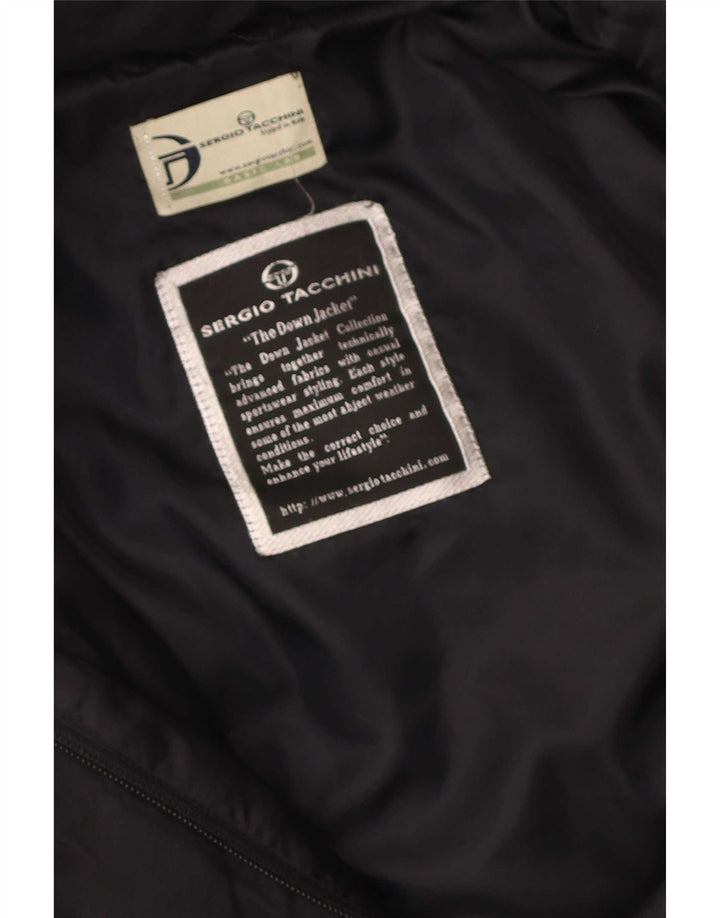 Palton căptușit cu glugă pentru femei Sergio Tacchini UK 16 mare negru