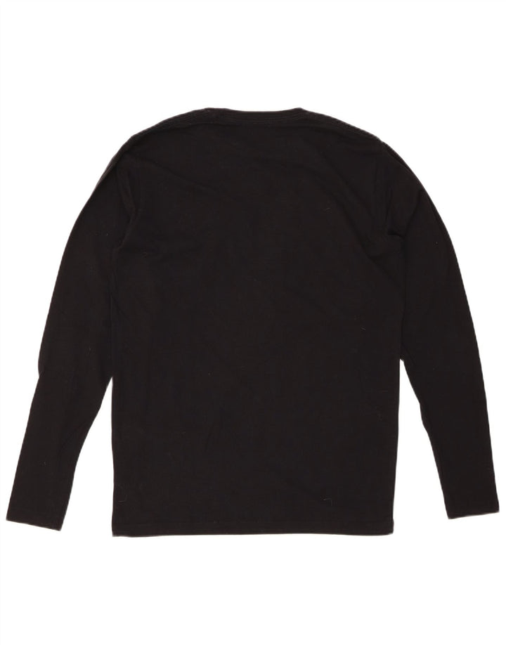 PEPE JEANS Top grafic pentru bărbați cu mânecă lungă, mic, negru