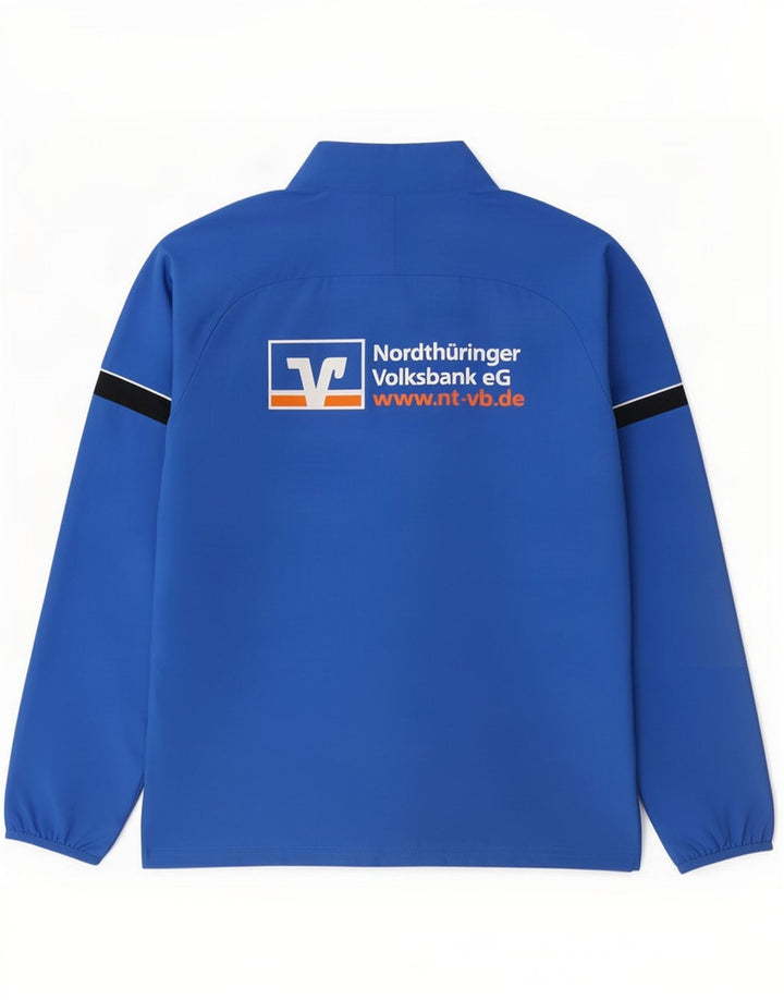 Jachetă de top pentru trening Nike Dri Fit Graphic pentru bărbați, albastru mediu, color block