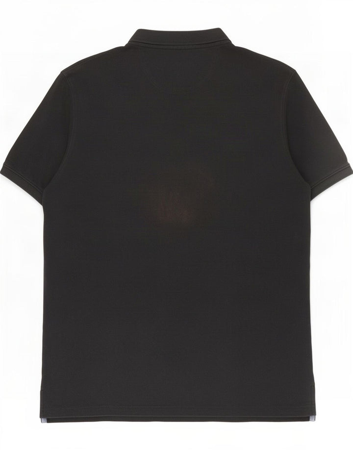 Massimo Dutti Mens Regular Fit Polo Shirt 2XL Black