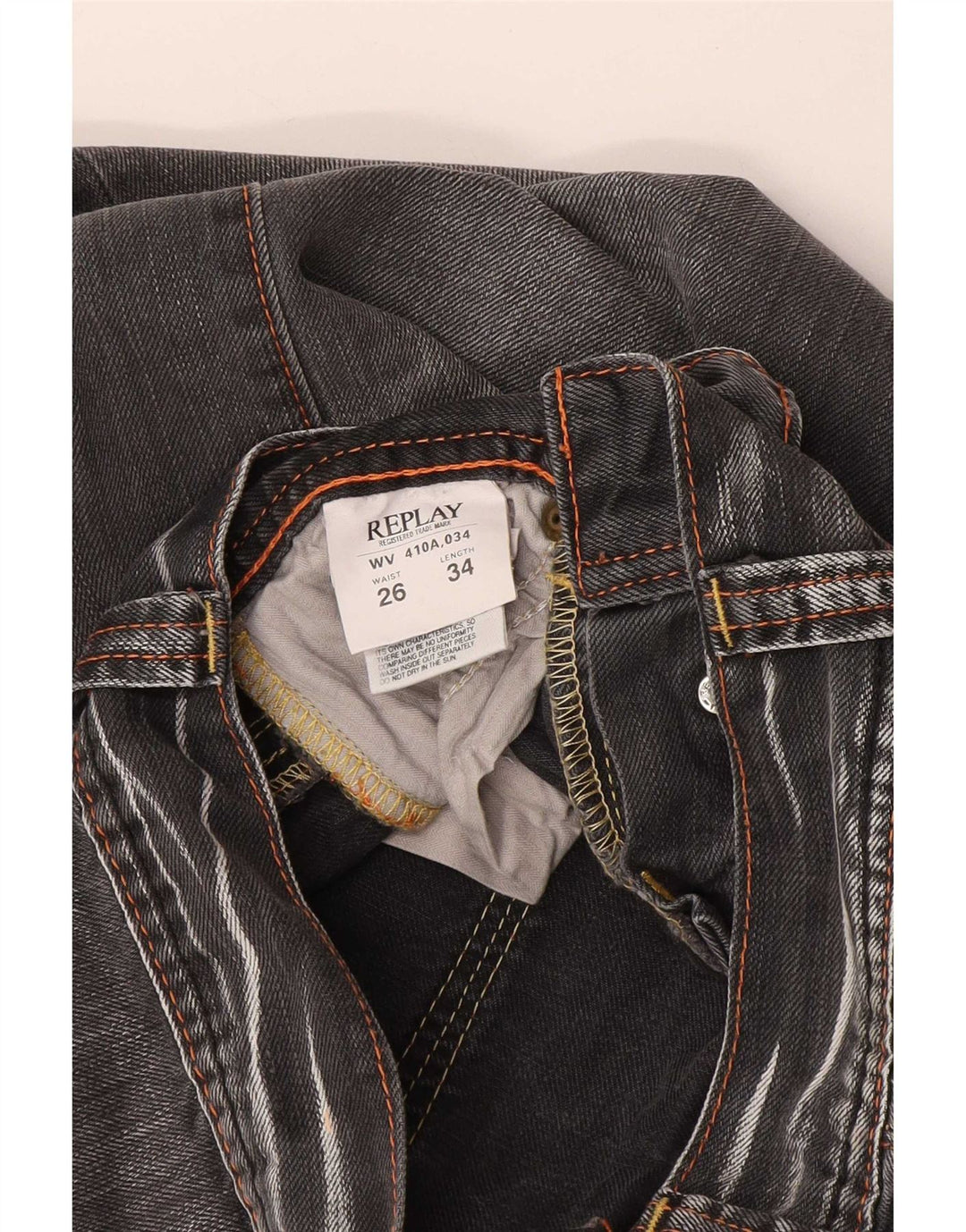Replay Jeans Bootcut pentru femei W26 L27 bumbac gri