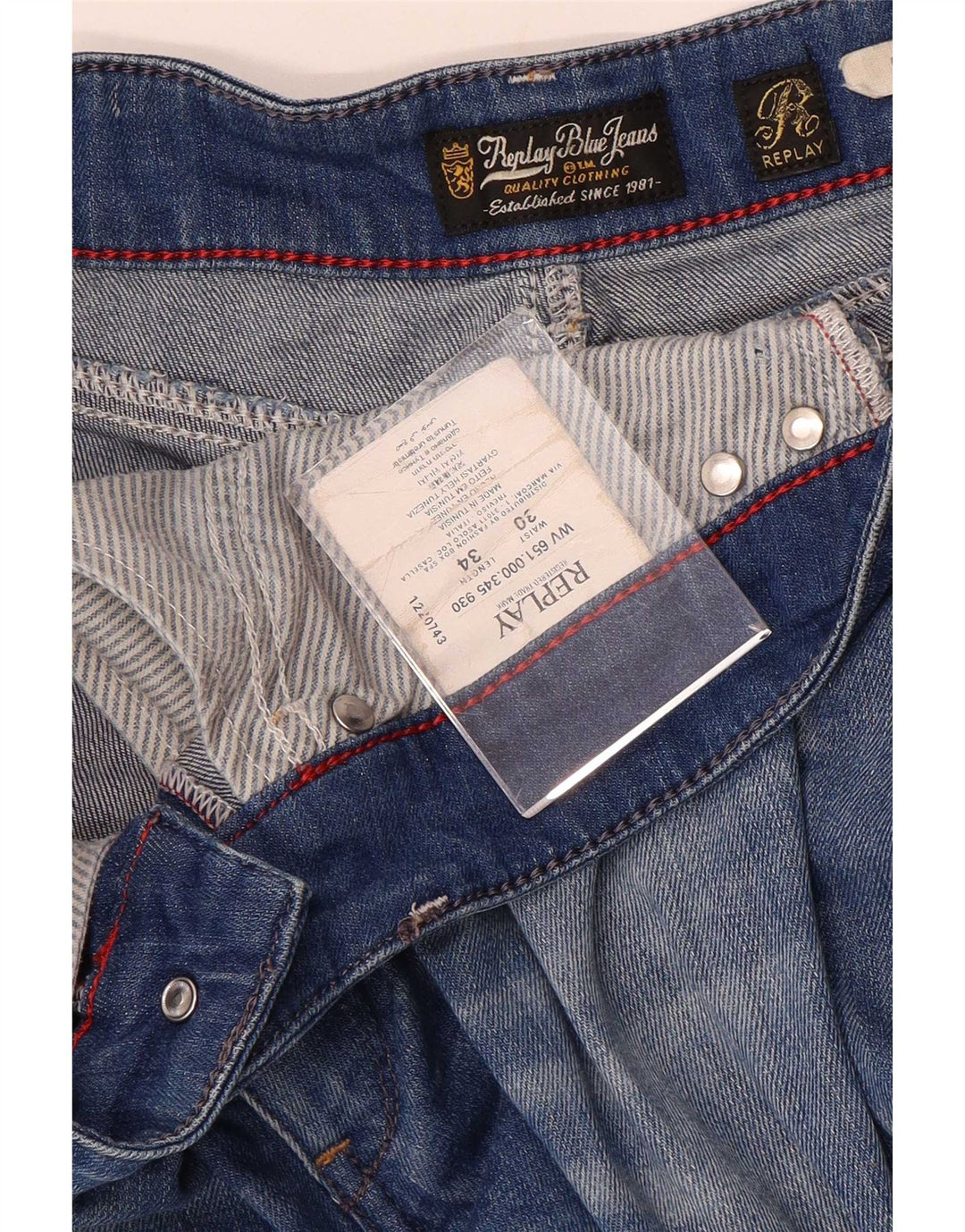 Replay blugi slim pentru femei W30 L34 bumbac albastru